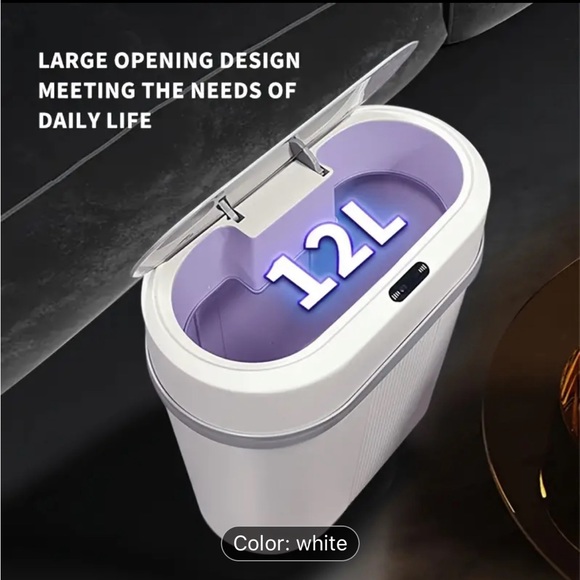 Trash Can with auto lid - Picture 3 of 5